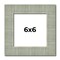 Square Sculpted Blue Picture Frame - UV Acrylic, Foam Board Backing, Hanging Hardware